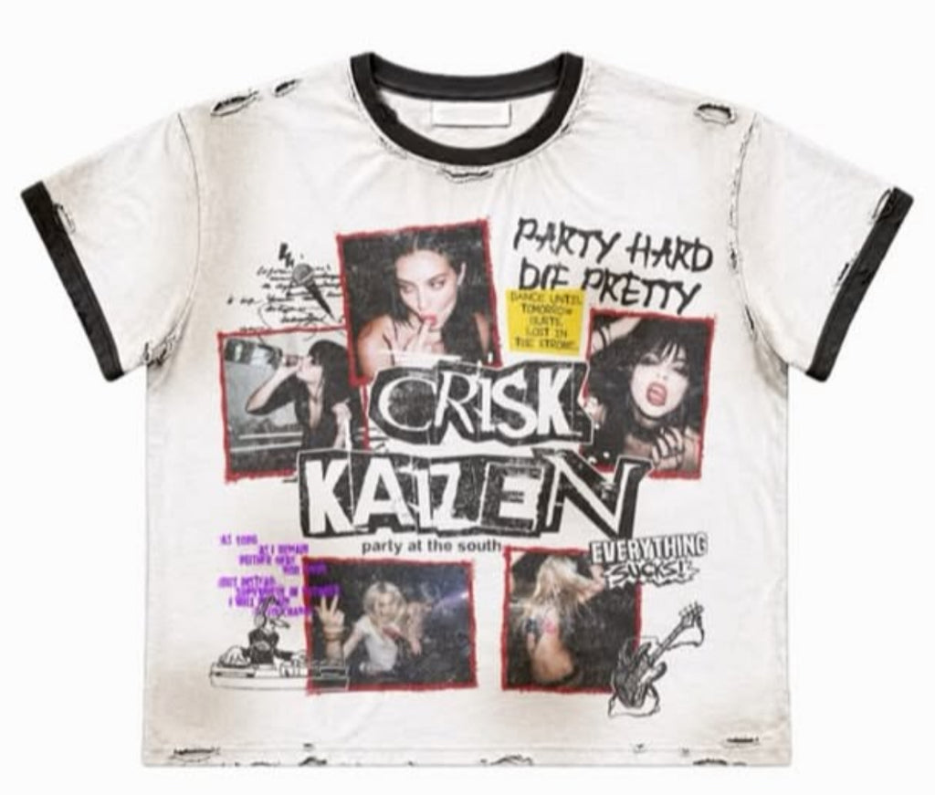 White party Hard tee
